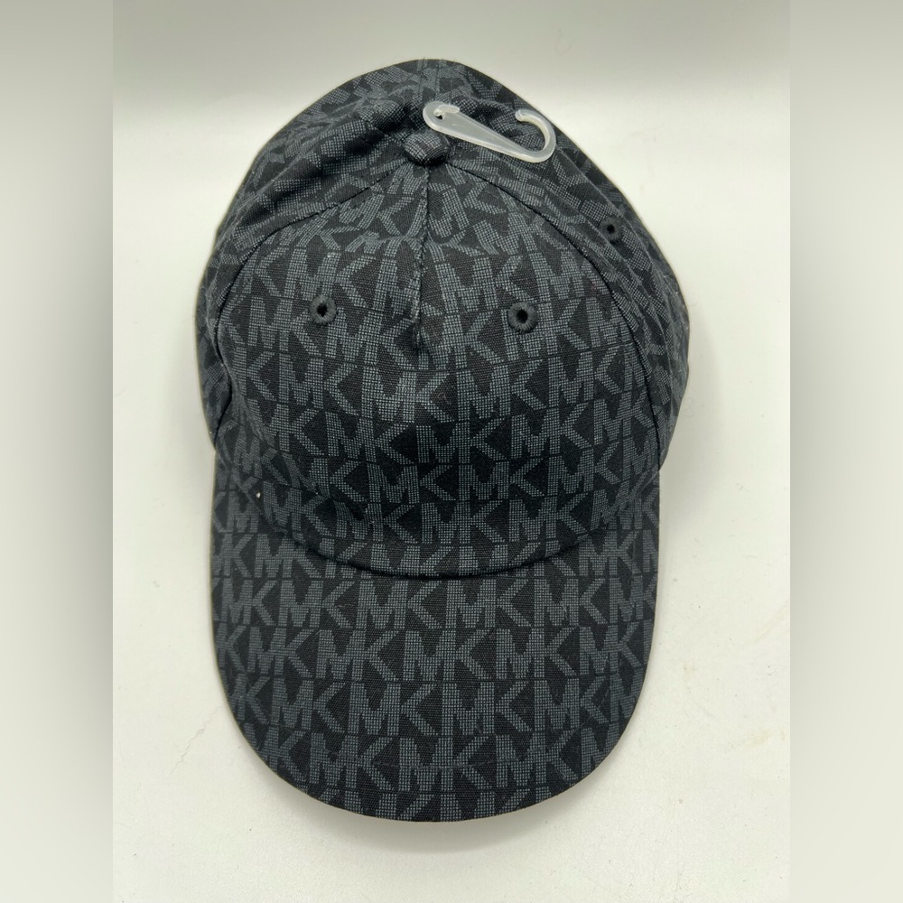 Michael Kors Signature MK Logo Baseball Cap Hat, Black One Size.NWT